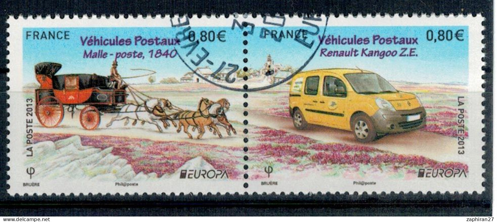 2013 N 4749 4750 KANGOO / MALLE POSTE OBLITERE  CACHET ROND #234# - Usati