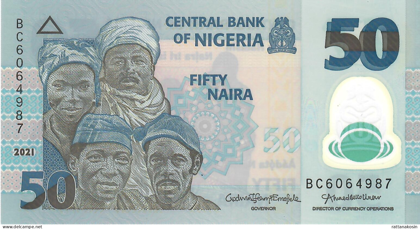 NIGERIA P40n 50 NAIRA 2021 Signature 23 #BC  UNC. - Nigeria
