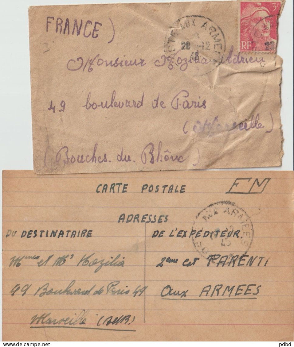 MP 142 . 8 Enveloppes, Courriers . Cachet . 6 Poste Aux Armées AFN . 2 * . 1967 . Algérie . - Algerienkrieg