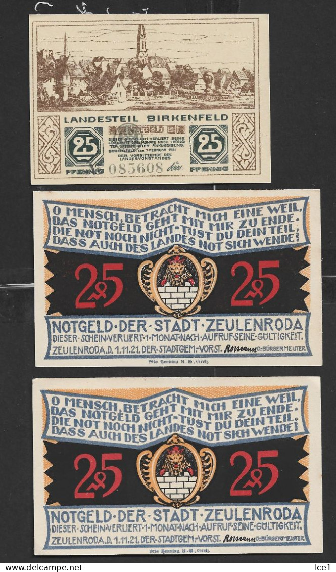 Lot A25--10 Notgeld ALLEMAGNE   Port En Plus- - Mezclas - Billetes