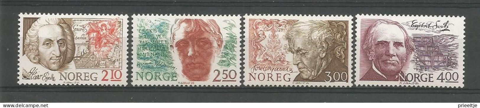 Norway 1986 Celebrities Y.T. 910/913 ** - Neufs