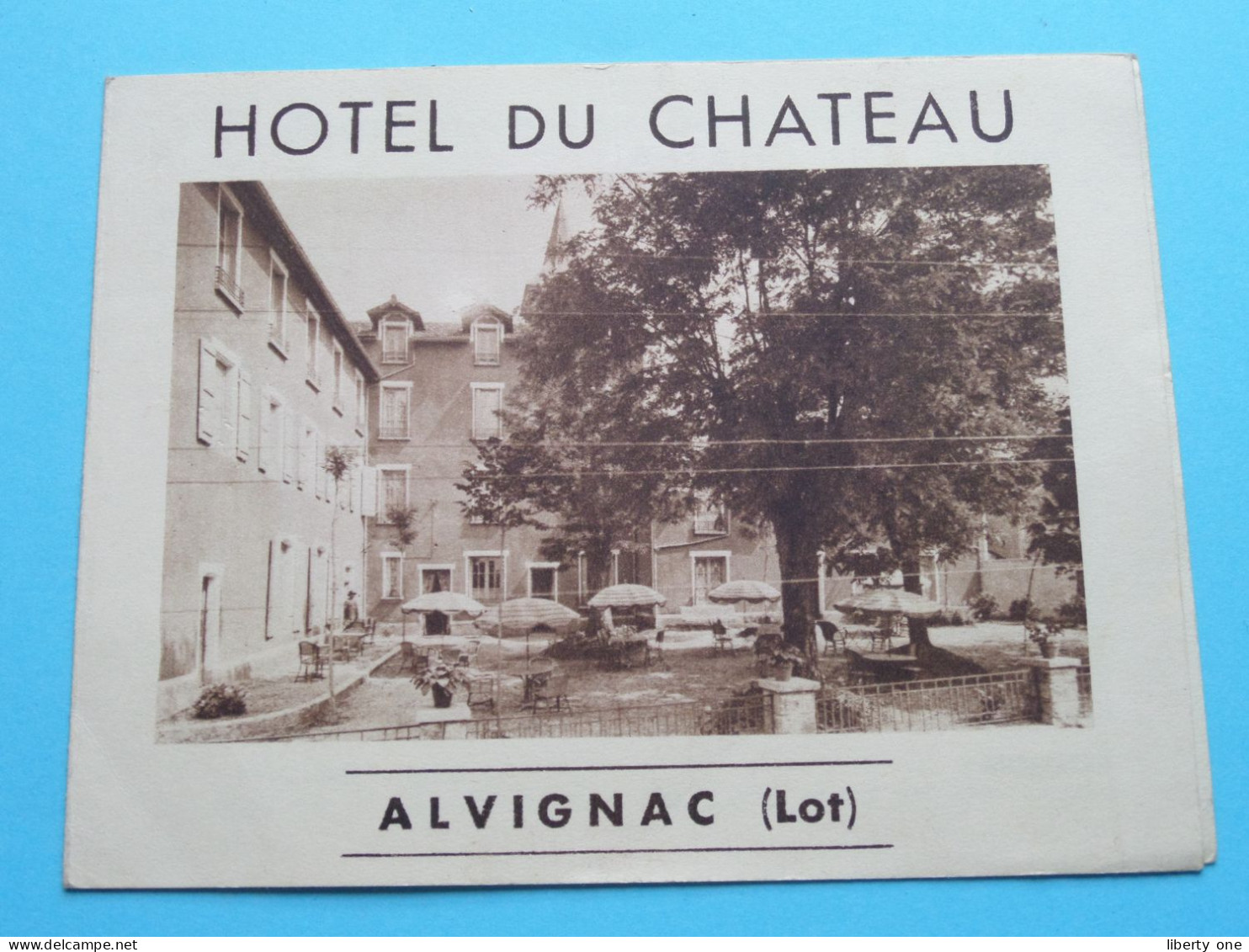 Hotel DU CHATEAU > ALVIGNAC (Lot) (F) Prop. Carbois-darnis ( Zie / Voir Scans ) ! - Visitenkarten