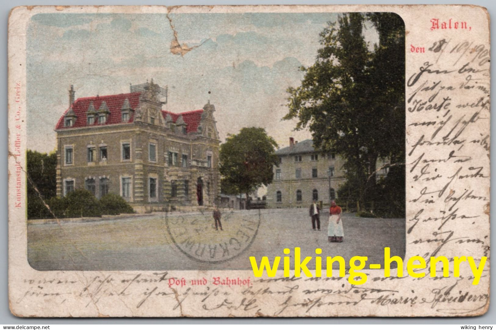 Aalen - Post Und Bahnhof - Aalen