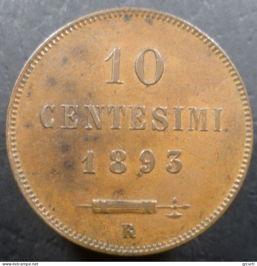 San Marino - 10 Centesimi 1893 - Gig. 31 - KM# 2 - San Marino