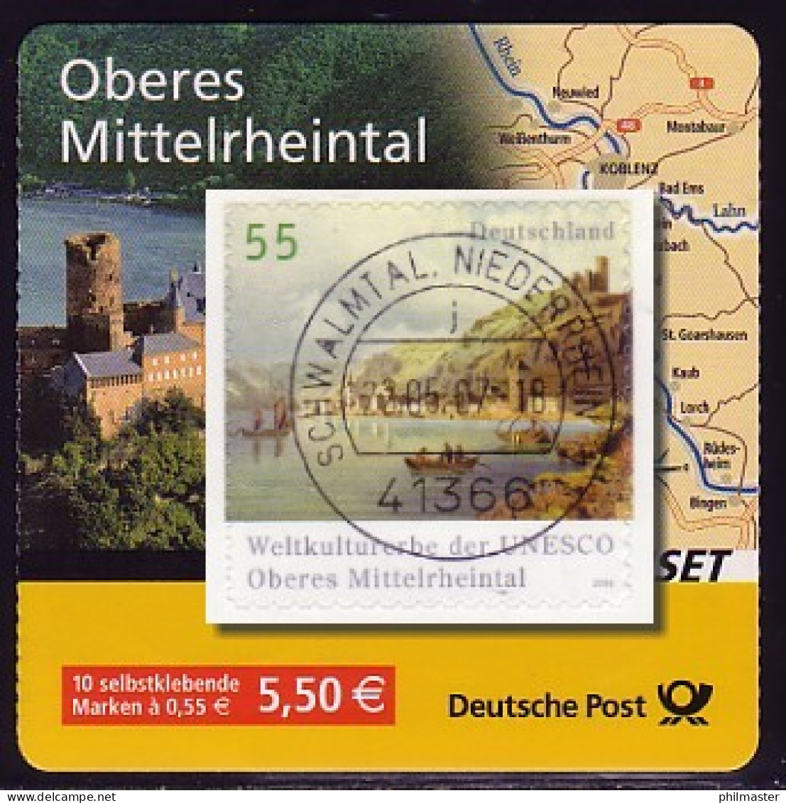 63b MH Mittelrheintal - Alle Marken Tages-Vollstempel 22.5.2007 (10 Stempel) - 2001-2010