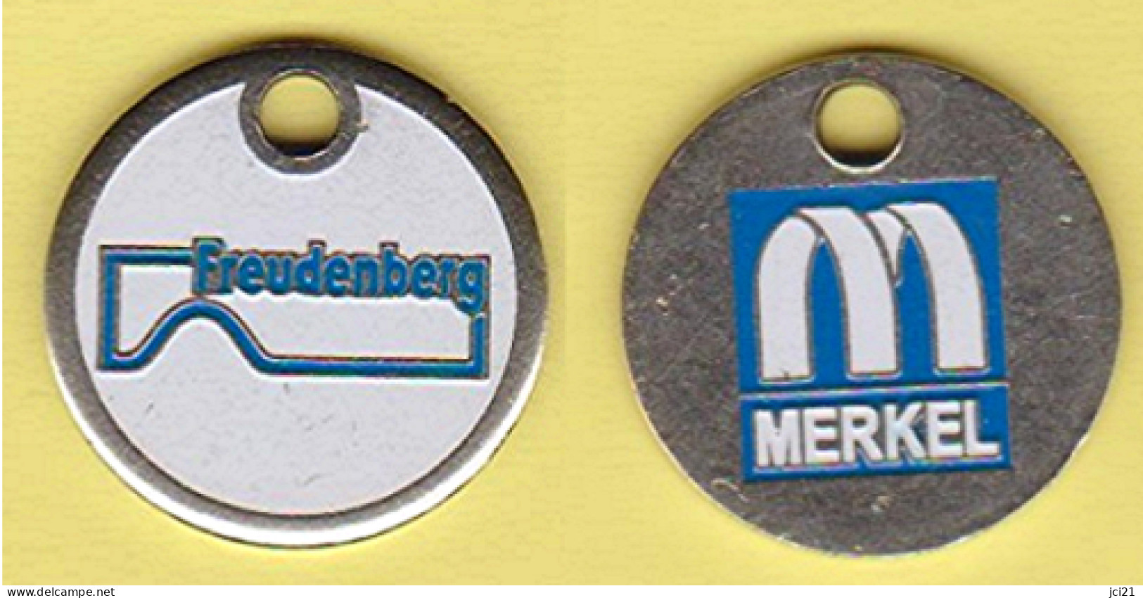 Jeton De Caddie "  Freudenberg MERKEL" (recto-verso) [A]_j435 - Einkaufswagen-Chips (EKW)