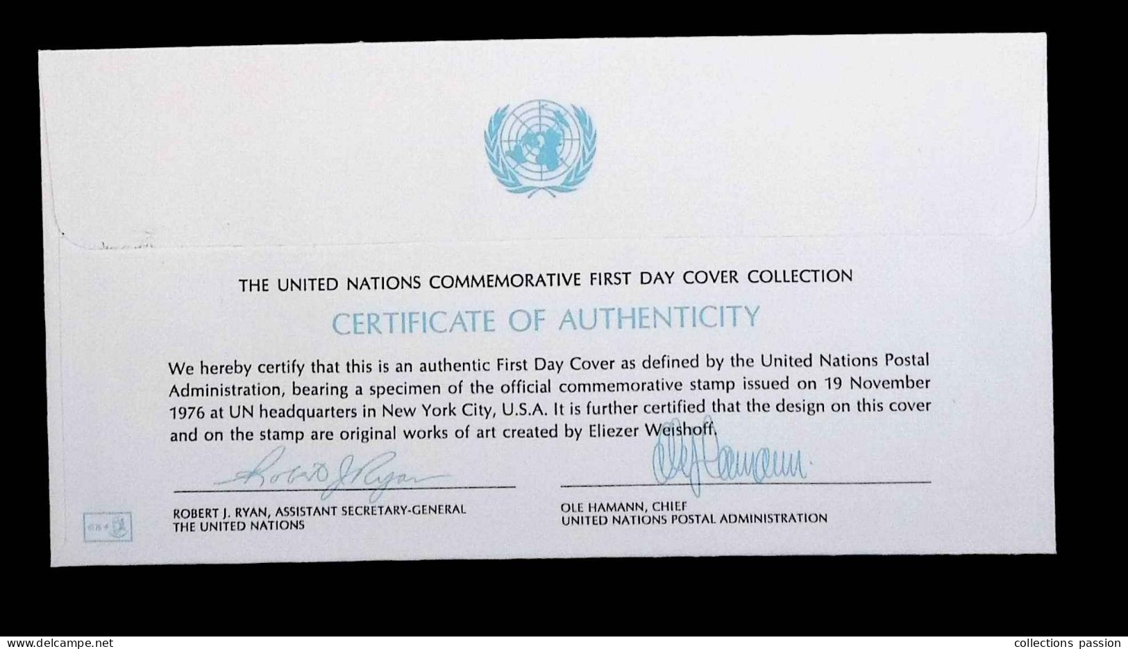 CL, FDC, 1 Er Jour, United Nations, New York, Nov. 19 1976, World Food Council, 2 Scans - Cartas & Documentos