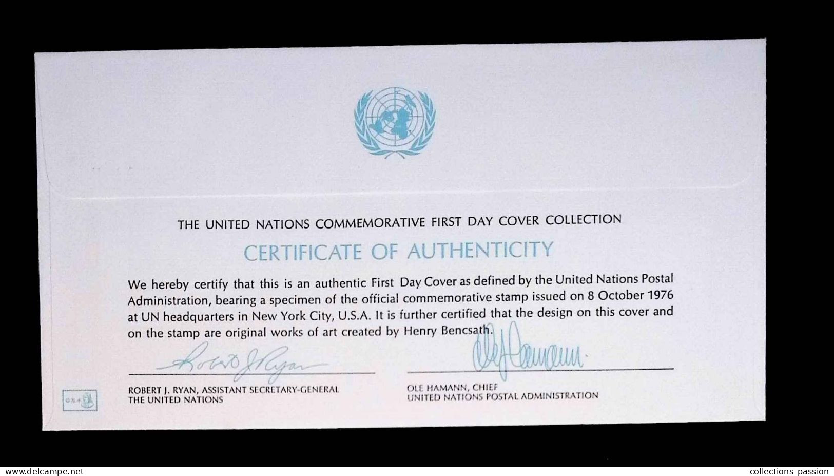 CL, FDC, 1 Er Jour, United Nations, New York, Oct. 8 1976, 25 Th Anniversary U.N. Postal Administration, 2 Scans - Brieven En Documenten