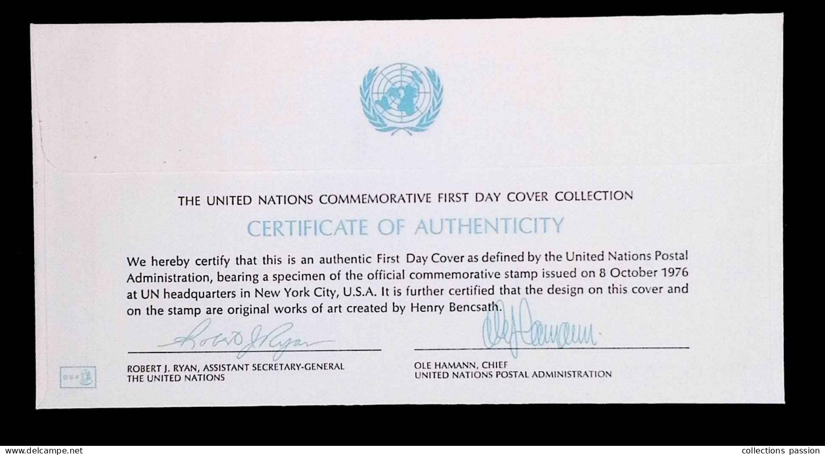 CL, FDC, 1 Er Jour, United Nations, New York, Oct. 8 1976, 25 Th Anniversary U.N. Postal Administration, 2 Scans - Lettres & Documents