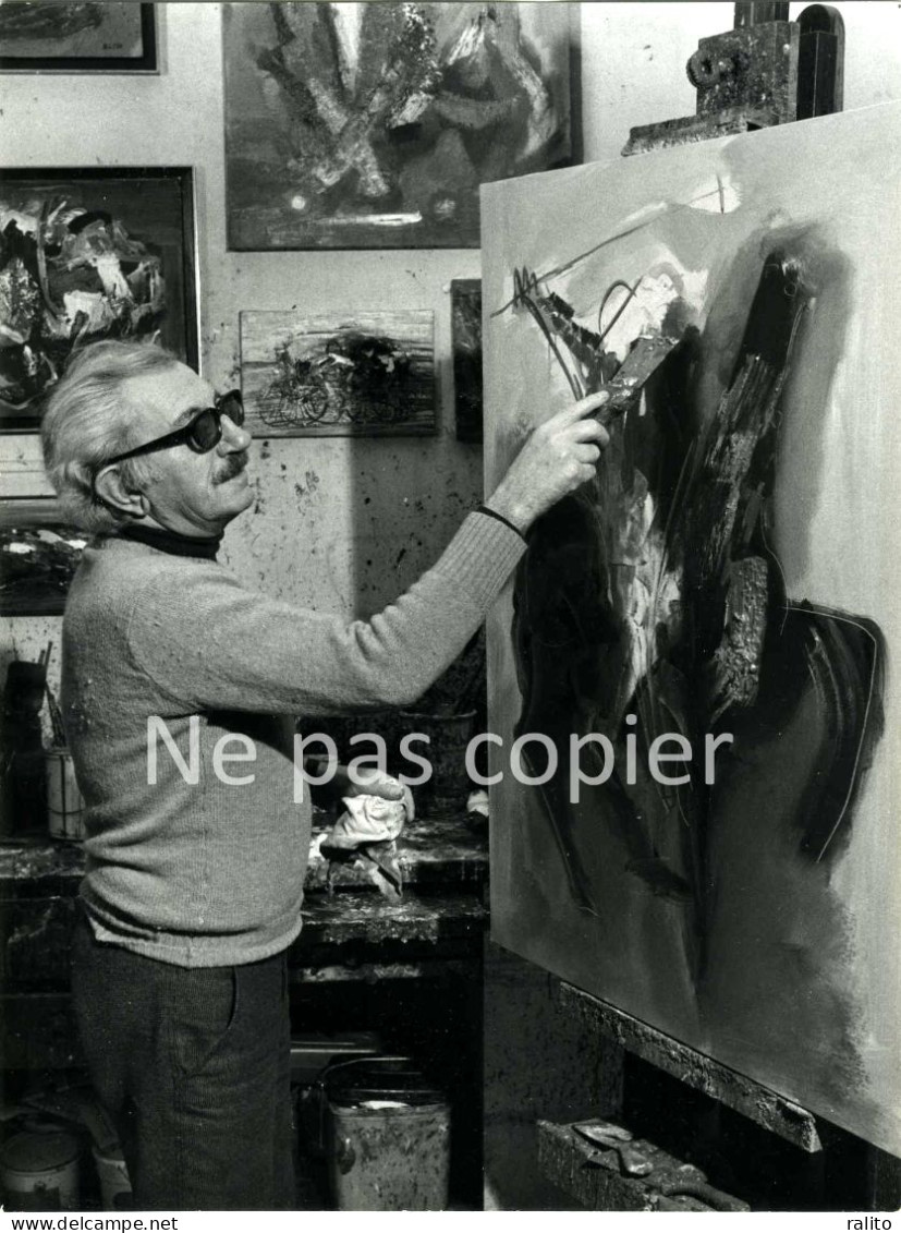 PIERRE BOSCO Vers 1970 Un DESSIN Au Feutre Un Autographe Et Une Photo - Acrylic Resins
