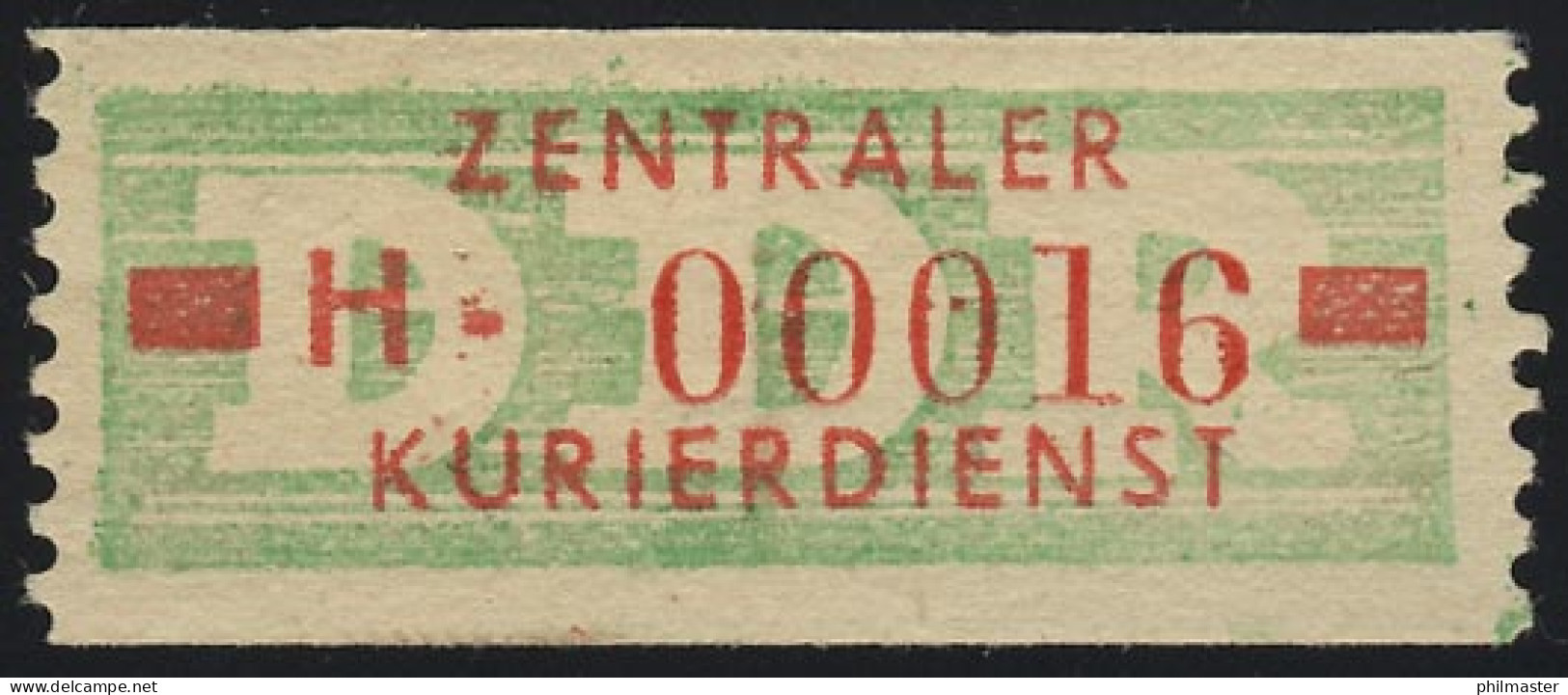 30I-H Dienst-B, Billet Alte Zeichnung, Rot Auf Grün, ** Postfrisch - Ungebraucht