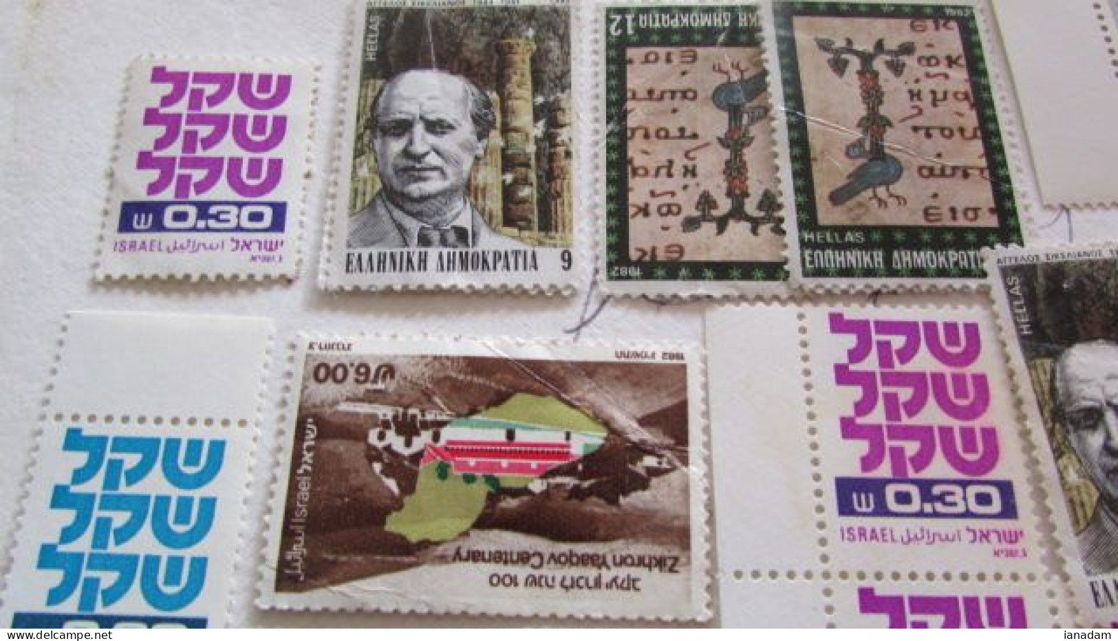 Small Collection Israel Stamps - Gebruikt (zonder Tabs)