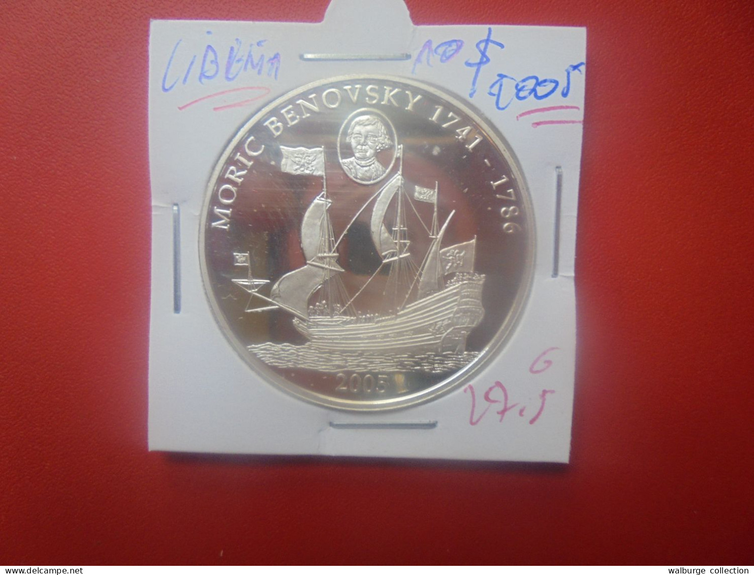 LIBERIA 10$ 2005 ARGENT (A.5) - Liberia