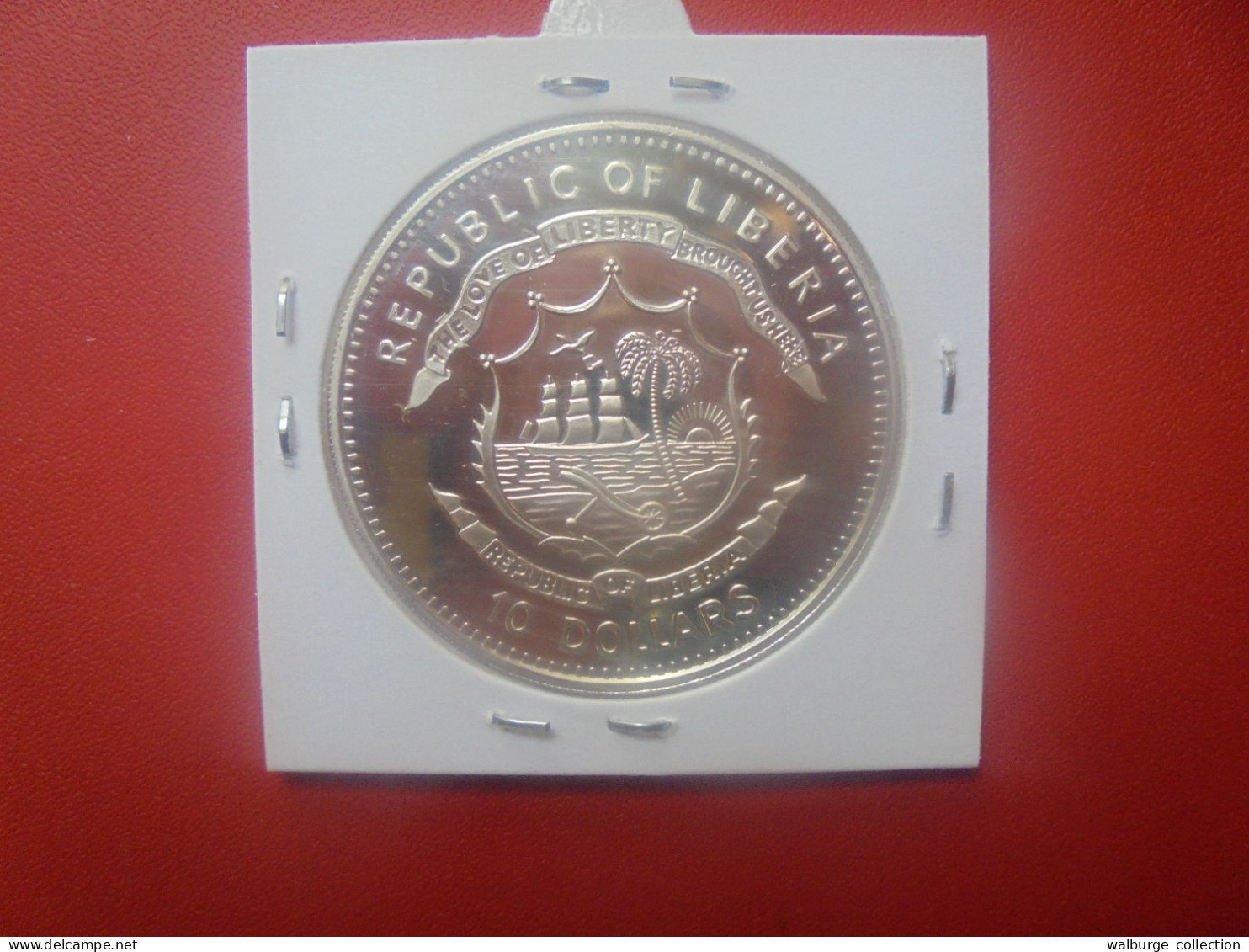 LIBERIA 10$ 2005 ARGENT (A.5) - Liberia