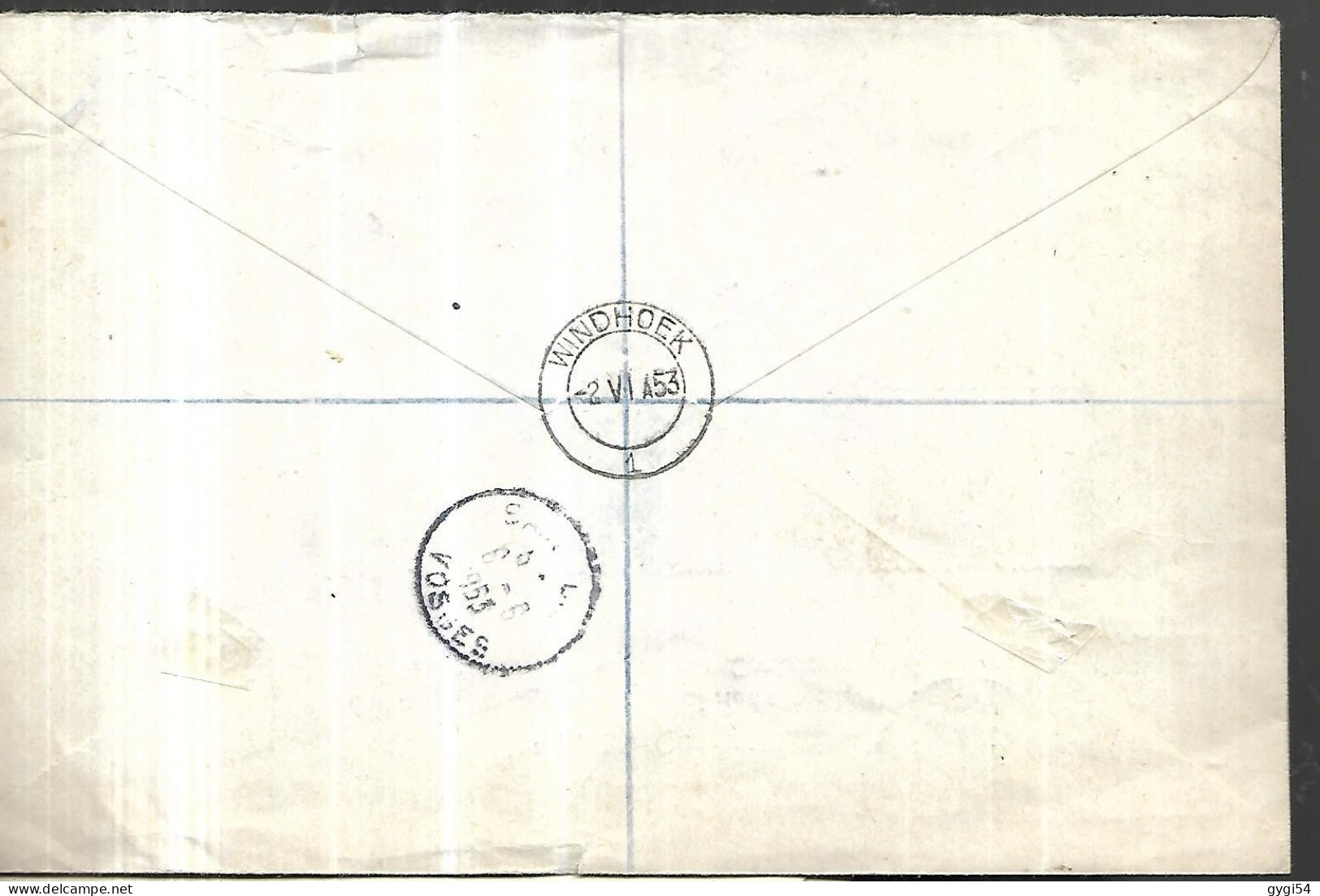 Grande - Bretagne  Lettre  Recommandée Du 02 06  1953 De WINDHOEK  Pour Saint Dié - Lettres & Documents