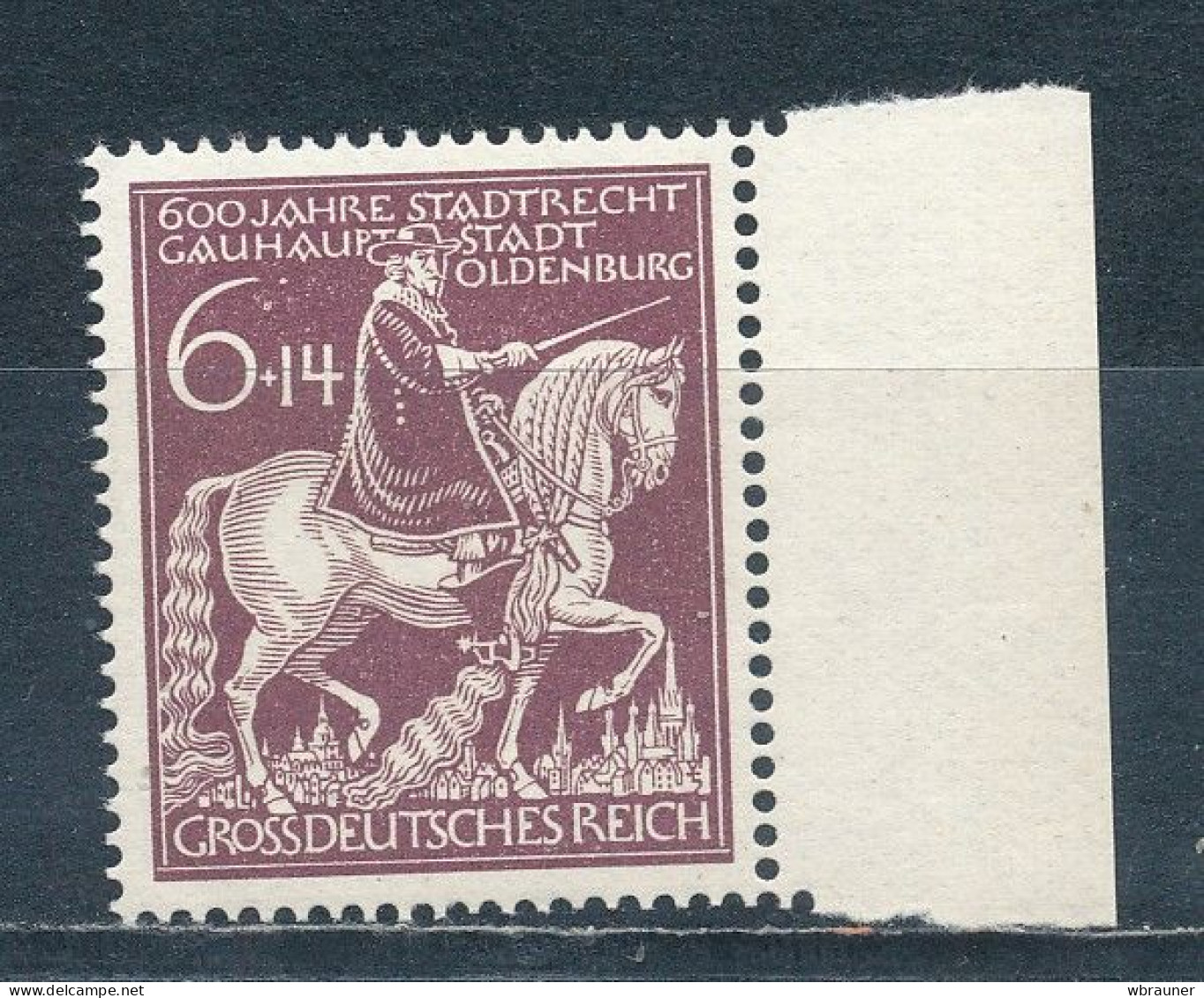 Deutsches Reich 907 Plattenfehler  VI ** Mi. 80,- - Variétés & Curiosités