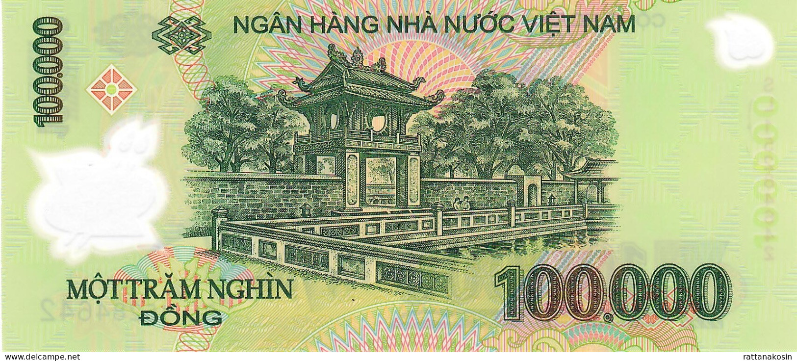 VIETNAM P122j 100000 Or 100.000 DONG (20)15 2015  UNC. - Vietnam