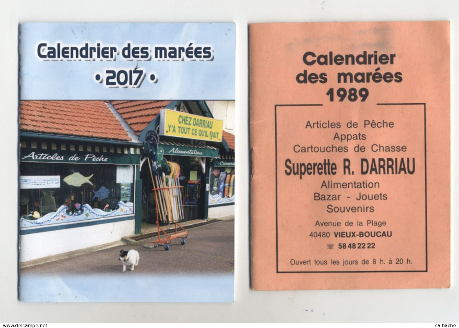 40 - VIEUX BOUCAU - 30 Petits Livrets Calendriers Des Marées De 1989 à 2017 Complets - Darriau à Vieux Boucau - - Pêche