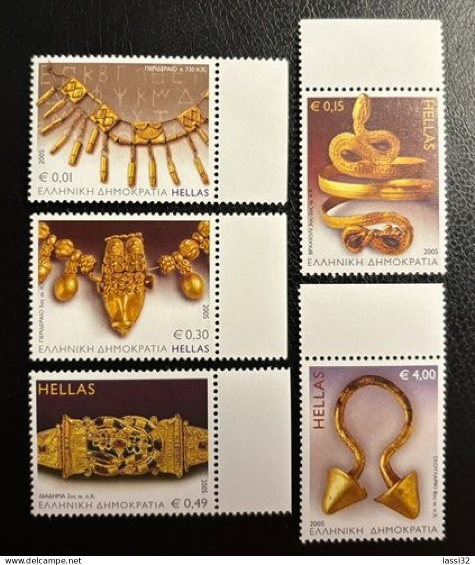 GREECE, 2005, ANCIENT GREEK JEWELLERY ,  MNH - Unused Stamps