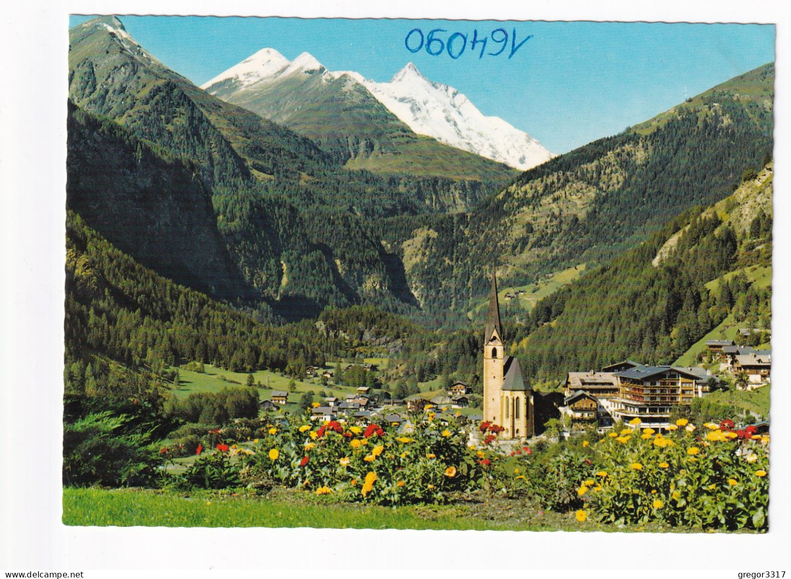 E5103) HEILIGENBLUT Kärnten - An Der Großglockner Hochalpenstraße - BLUMENWIESE Im Vordergrund ältere FARBFOTO AK - Heiligenblut