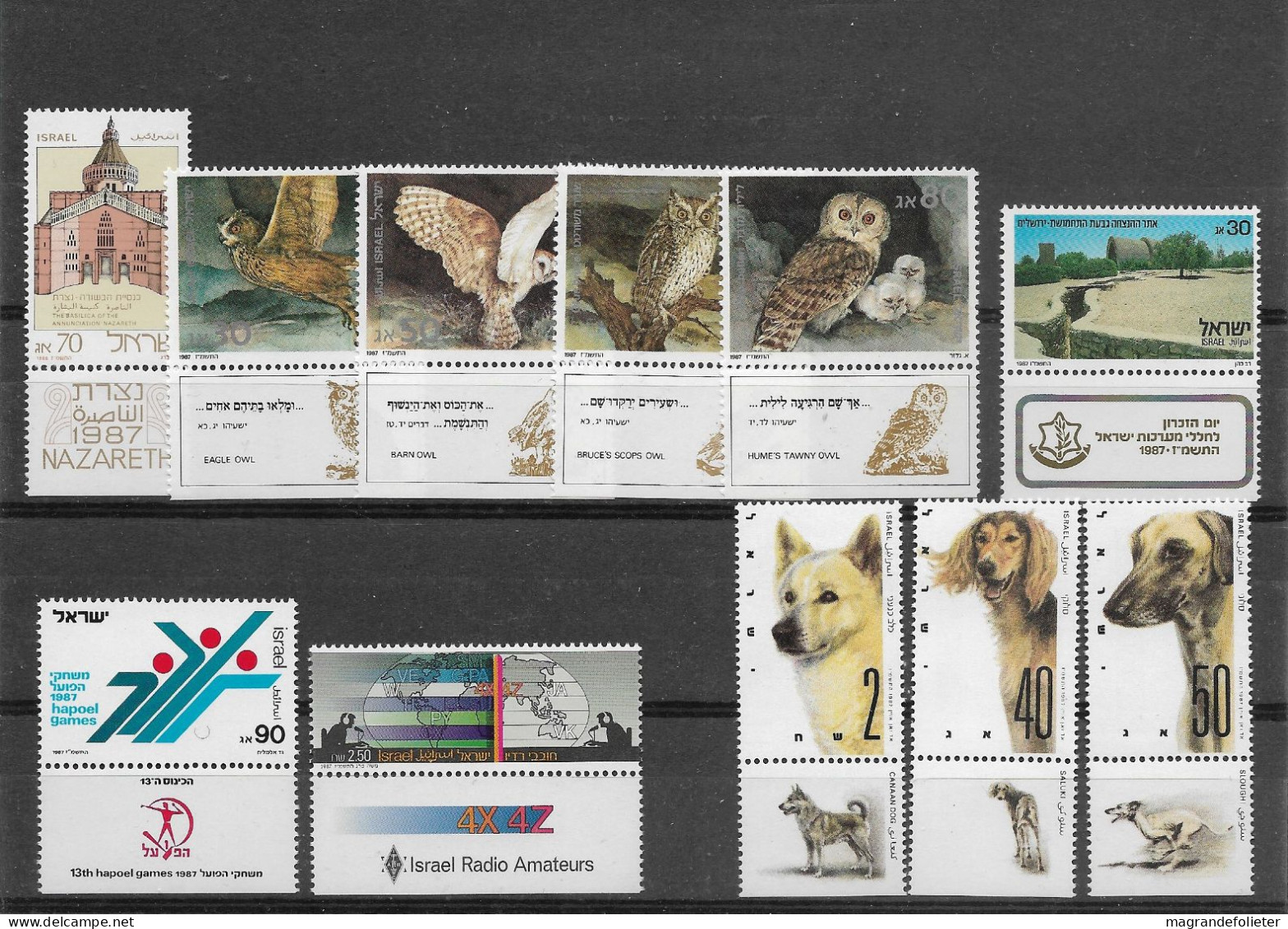 TIMBRE STAMP ZEGEL ISRAEL PETIT LOT TOUS  XX  994-1009 - Ungebraucht (mit Tabs)