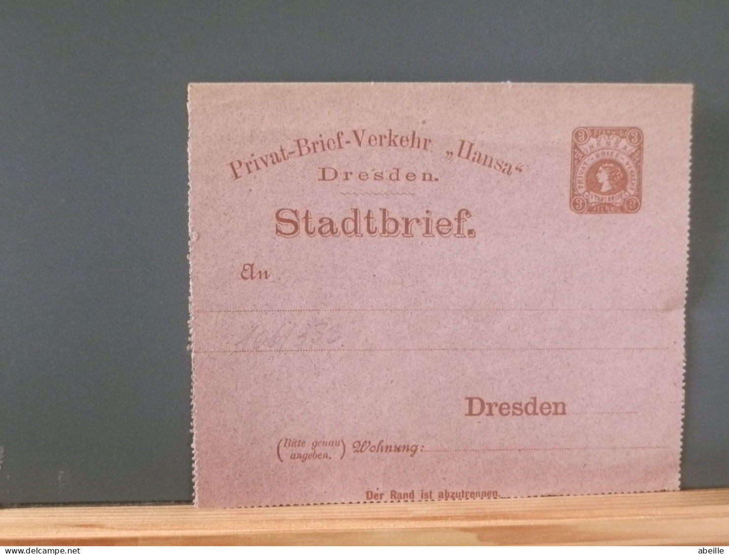 106/332  STADSBRIEF  ALLEMAGNE  DRESDEN - Briefe