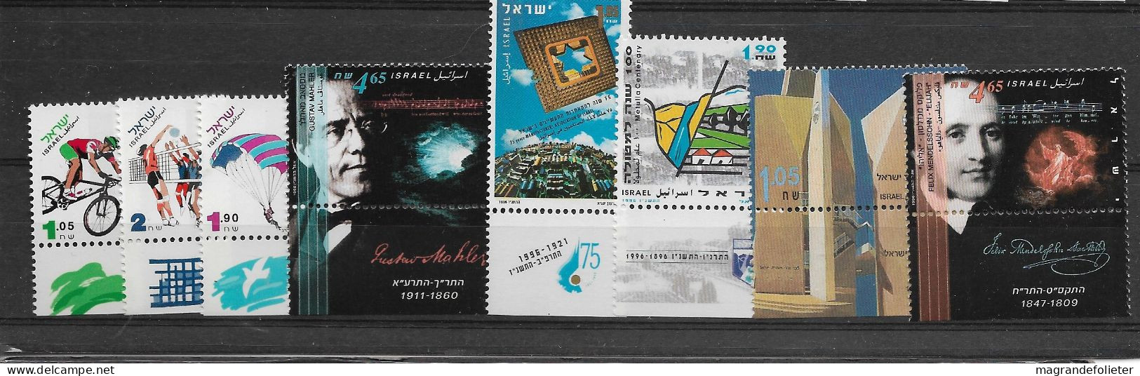 TIMBRE STAMP ZEGEL ISRAEL PETIT LOT TOUS  XX  1307-13 1328 - Nuevos (con Tab)