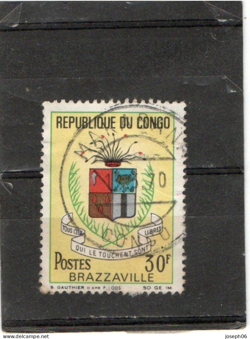 CONGO   1967  Y. T. N° 214   Oblitéré   Frais De Gestion Compris - Afgestempeld