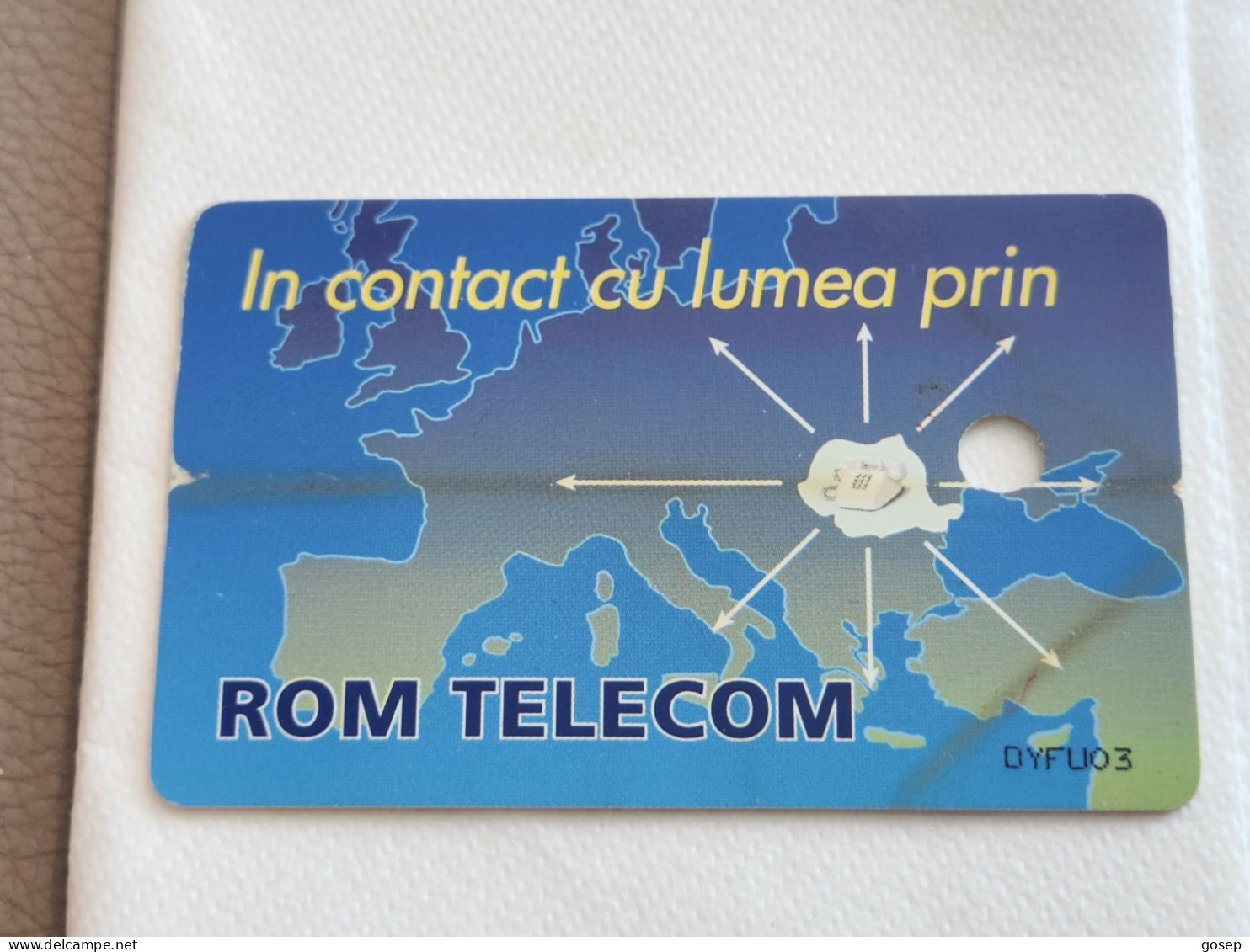 ROMANIA-(RO-ROM-0018A)-Abstract Design-(1996)-NO CHIP-(61)-(20.000 Lei)-(DYFUO3)-used Card+1card Prepiad Free - Rumania