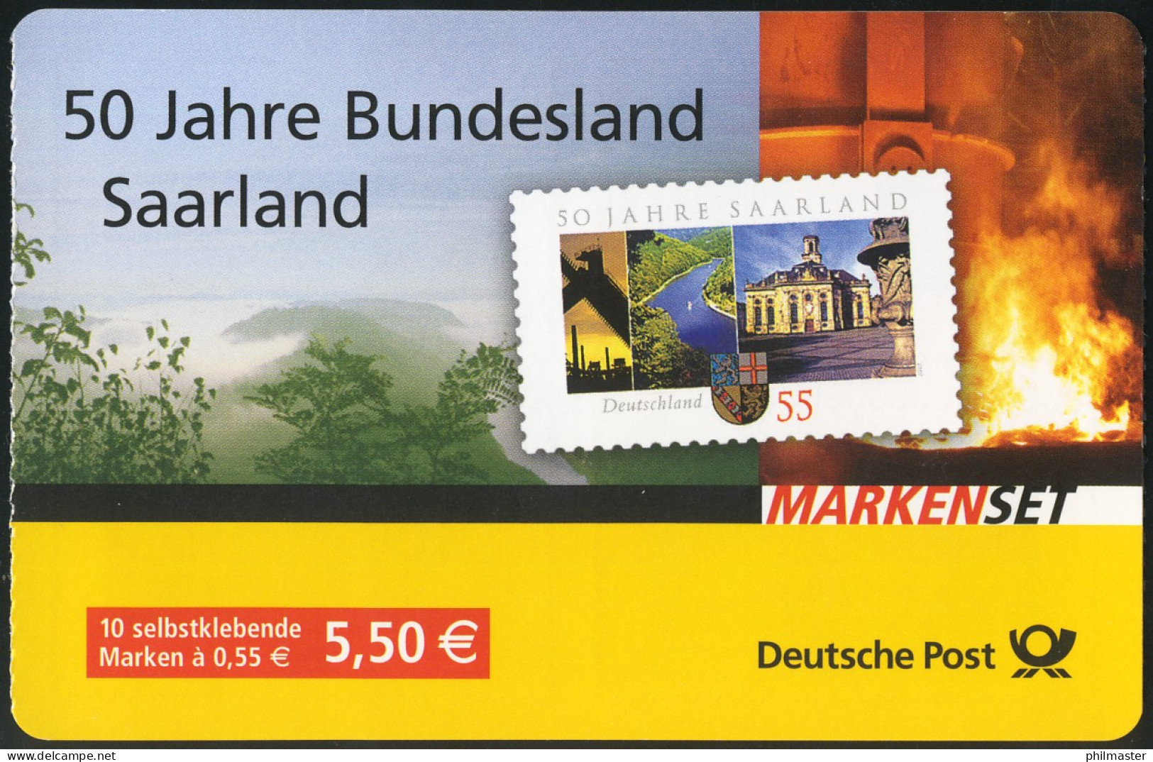 67 MH Saarland, Erstverwendungsstempel Bonn 1.3.2007 - 2001-2010