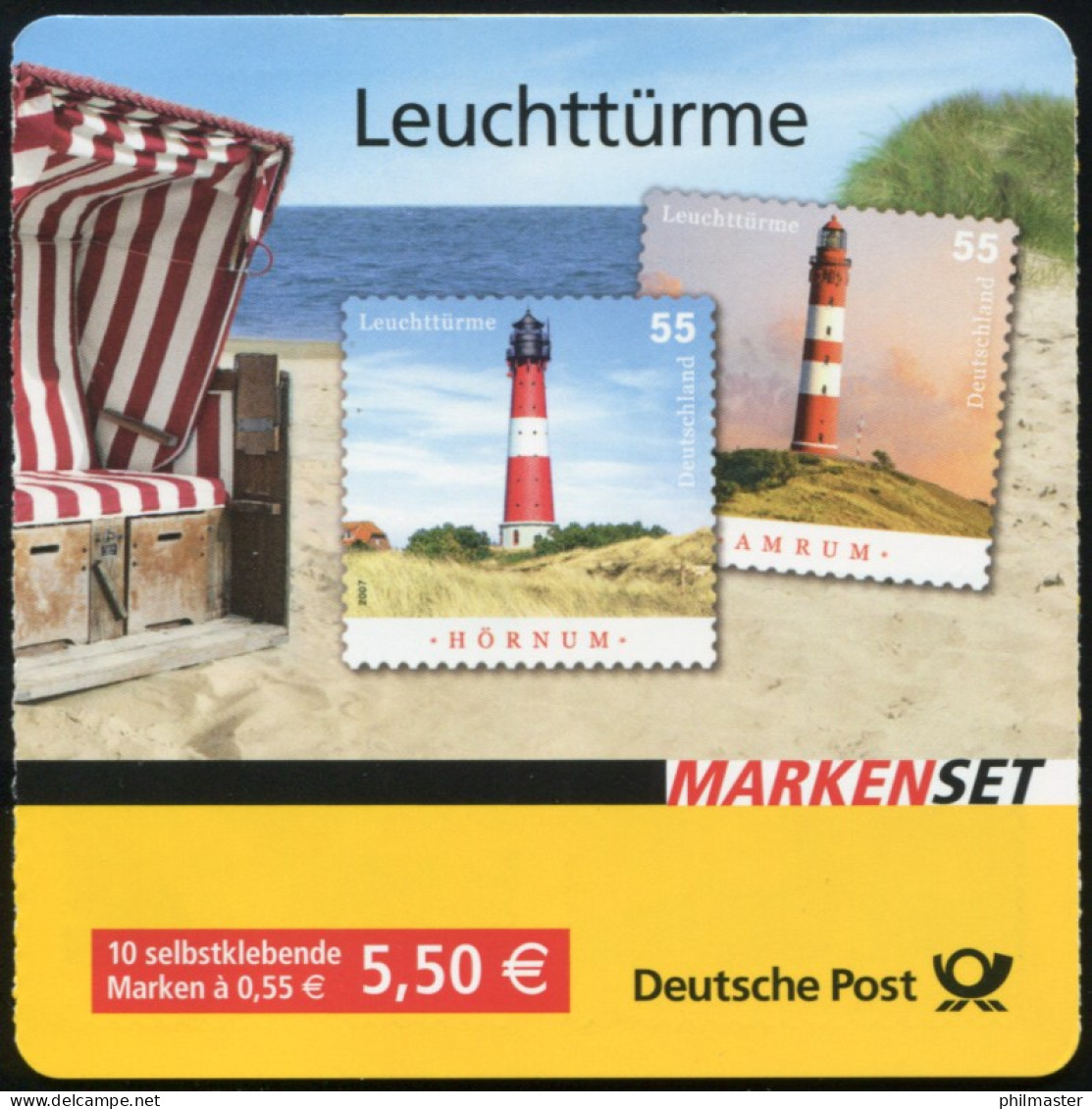 75aLb MH Leuchttürme MIT Grünem Punkt Und Kleinem Label, ** - 2001-2010