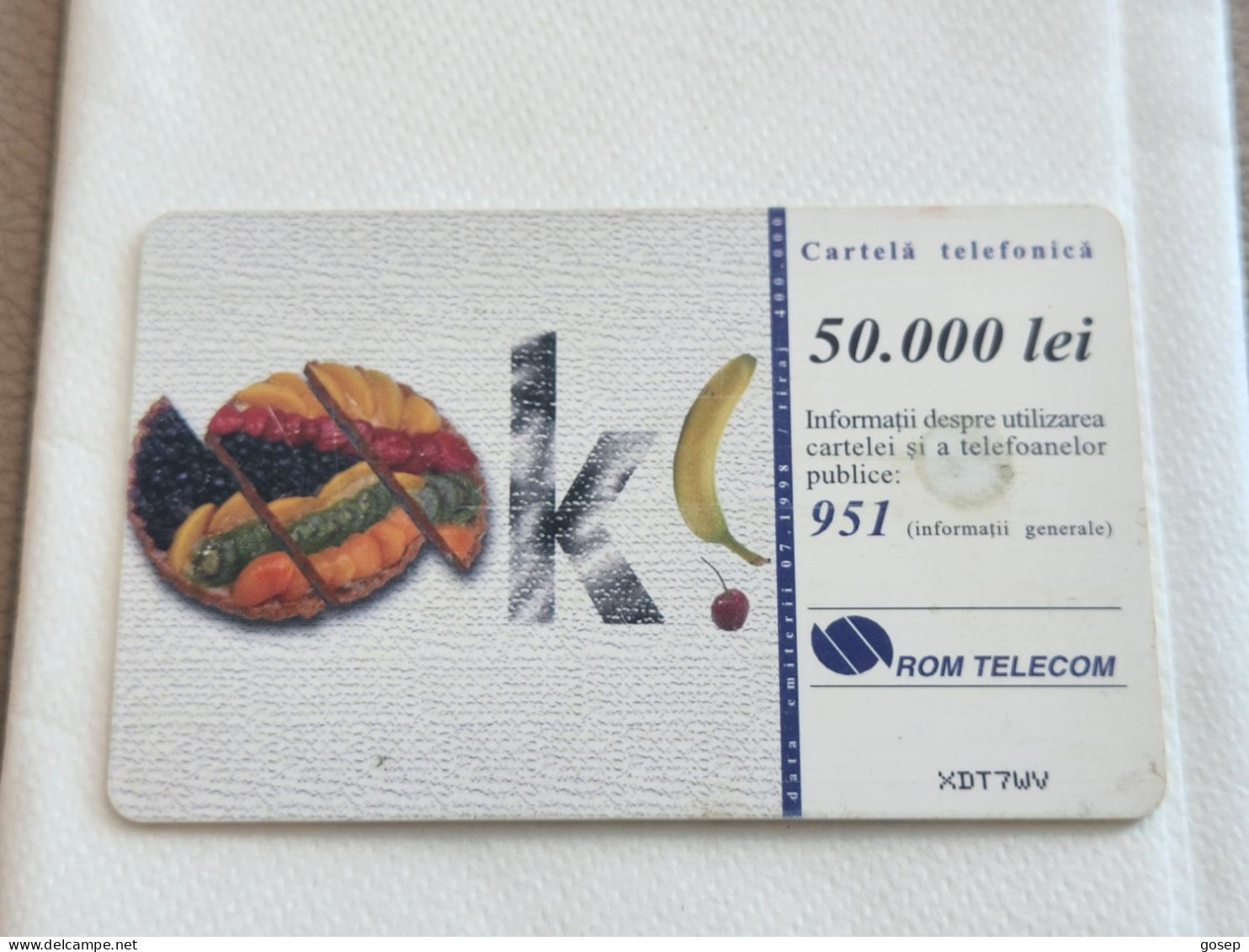 ROMANIA-(RO-ROM-0031V)-TALK-(63)-(50.000 Lei)-(XDT7WV)-used Card+1card Prepiad Free - Roemenië