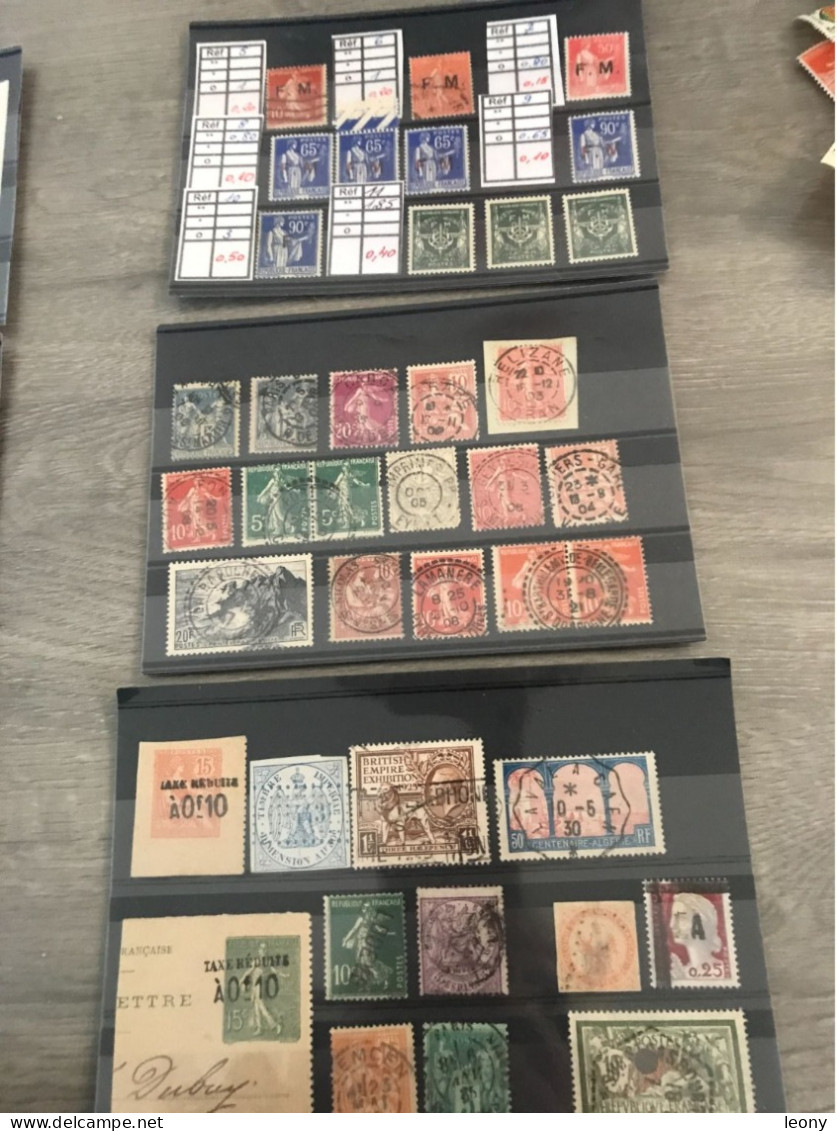 PETIT LOT de TIMBRES  de FRANCE - quelques ETRANGERS - quelques VARIETES -  NEUFS & OBLITERES