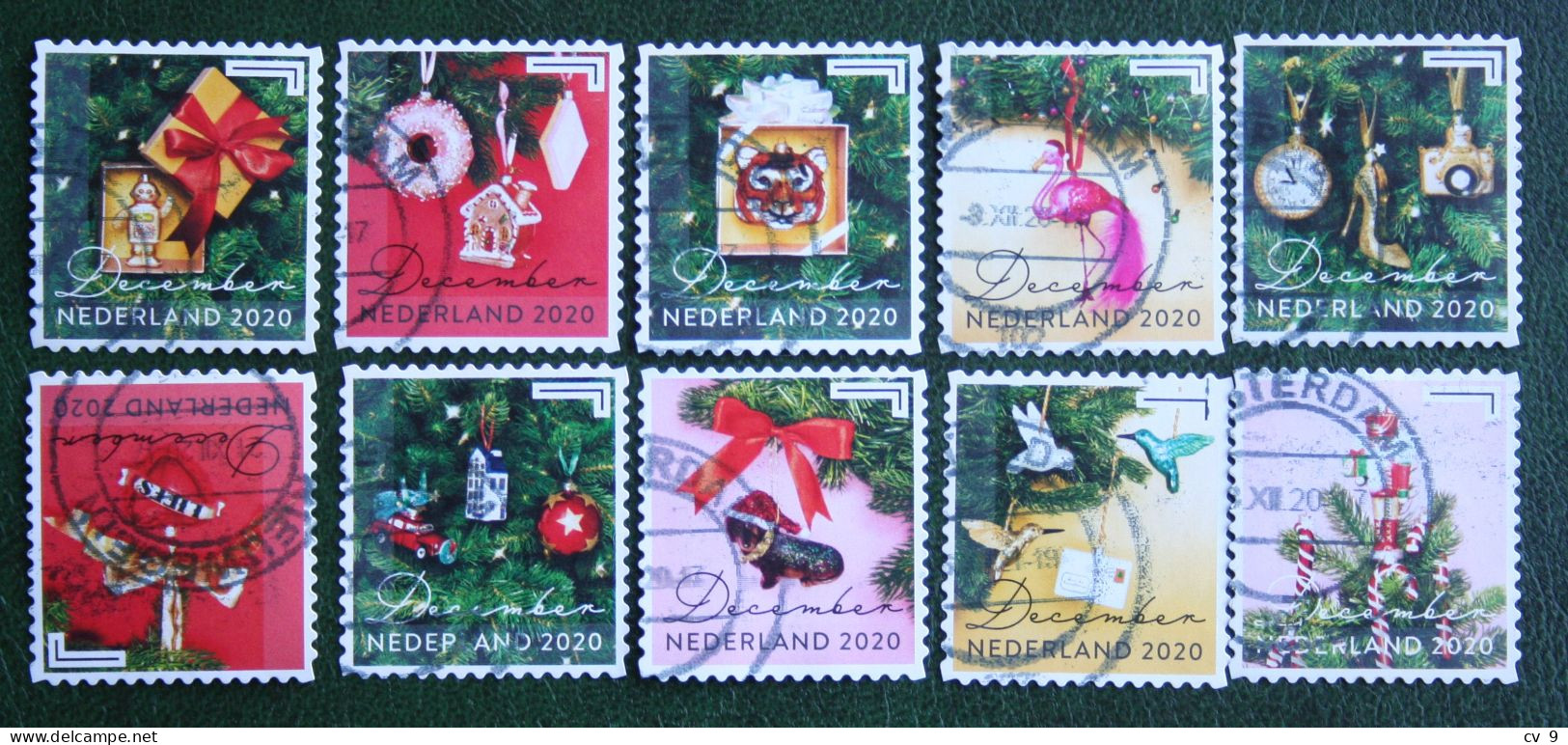 Decemberzegels Weihnachten Christmas Noel NVPH 3886-3895 (Mi 3968-3977) 2020 Gestempeld / USED NEDERLAND / NIEDERLANDE - Used Stamps