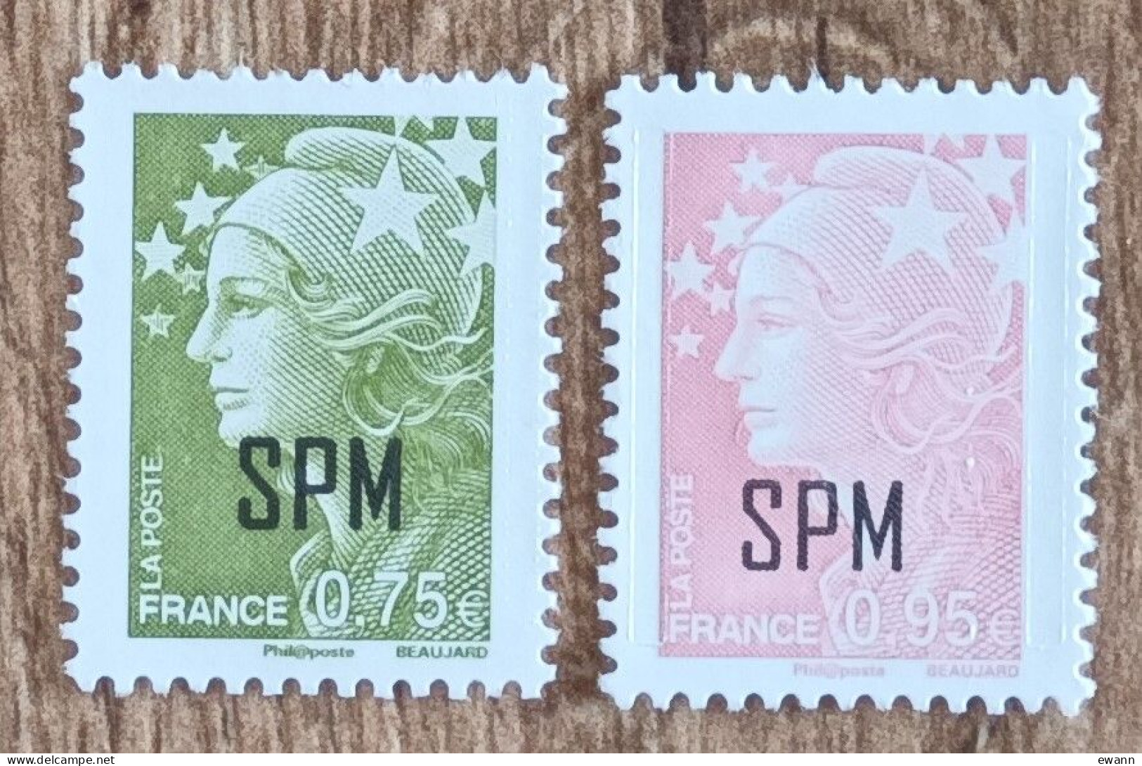 Saint Pierre Et Miquelon - YT N°992, 993 - Marianne De Beaujard - 2011 - Neuf - Unused Stamps