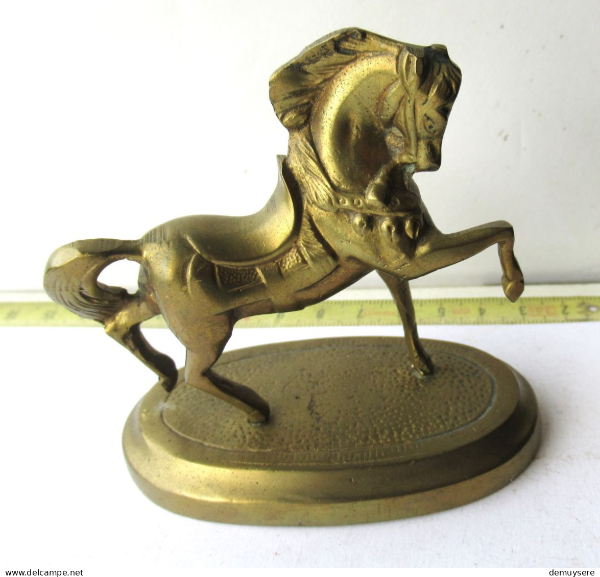 LADE 59 - CHEVAL DE CUIVRE - KOPEREN PAARD - 8.50 X8 CM - 221 GRAM - Horses