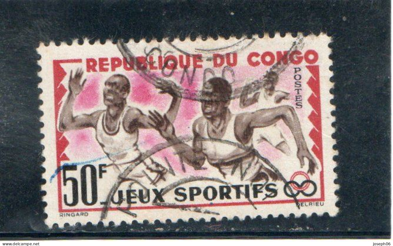 CONGO   1962  Y. T. N° 151   Oblitéré   Frais De Gestion Compris - Afgestempeld