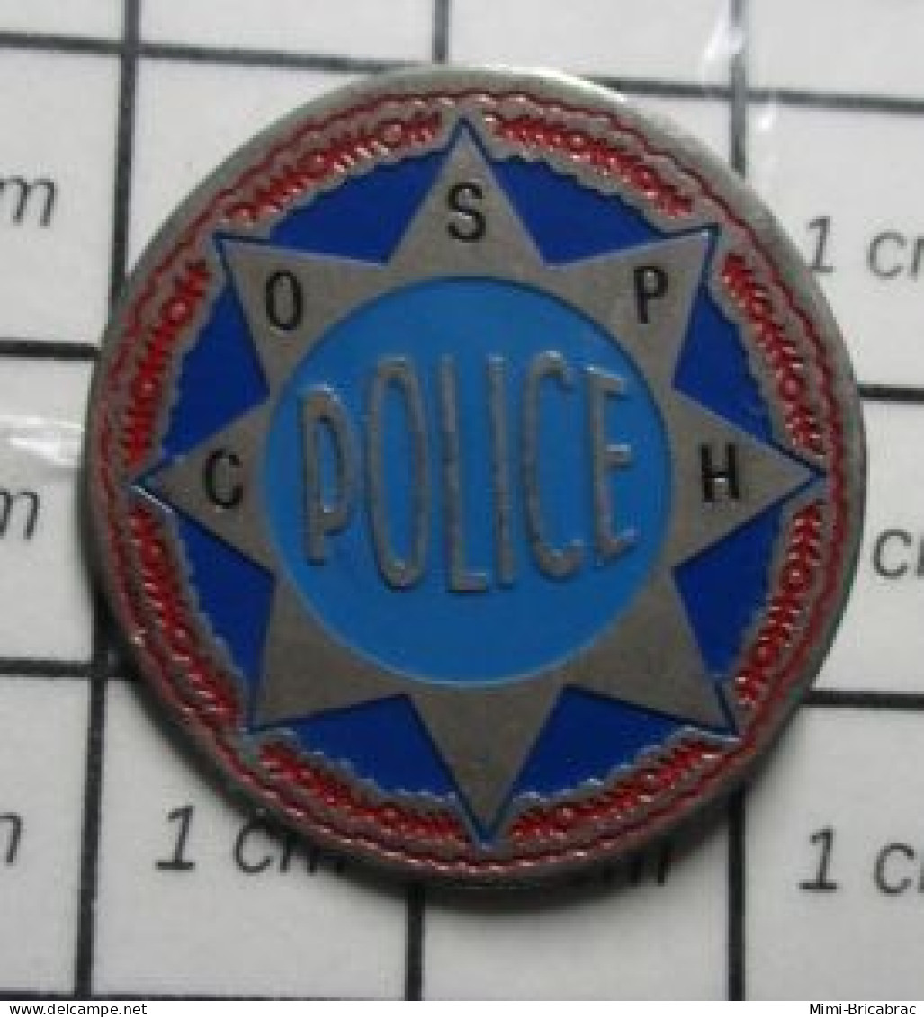 413G Pin's Pins / Beau Et Rare / / PIN'S POLICE / Comité Des Oeuvres Sociales De La Police LE HAVRE COSPH - Policia