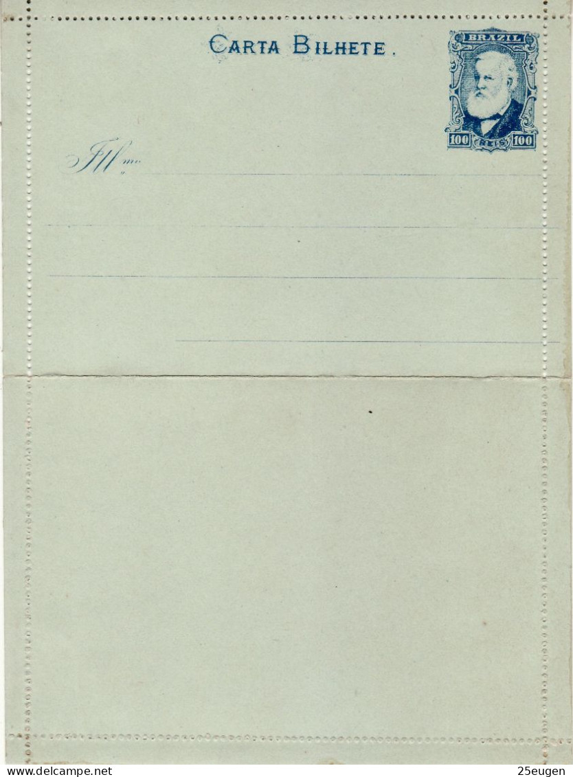BRAZIL 1883 COVER LETTER UNUSED - Covers & Documents