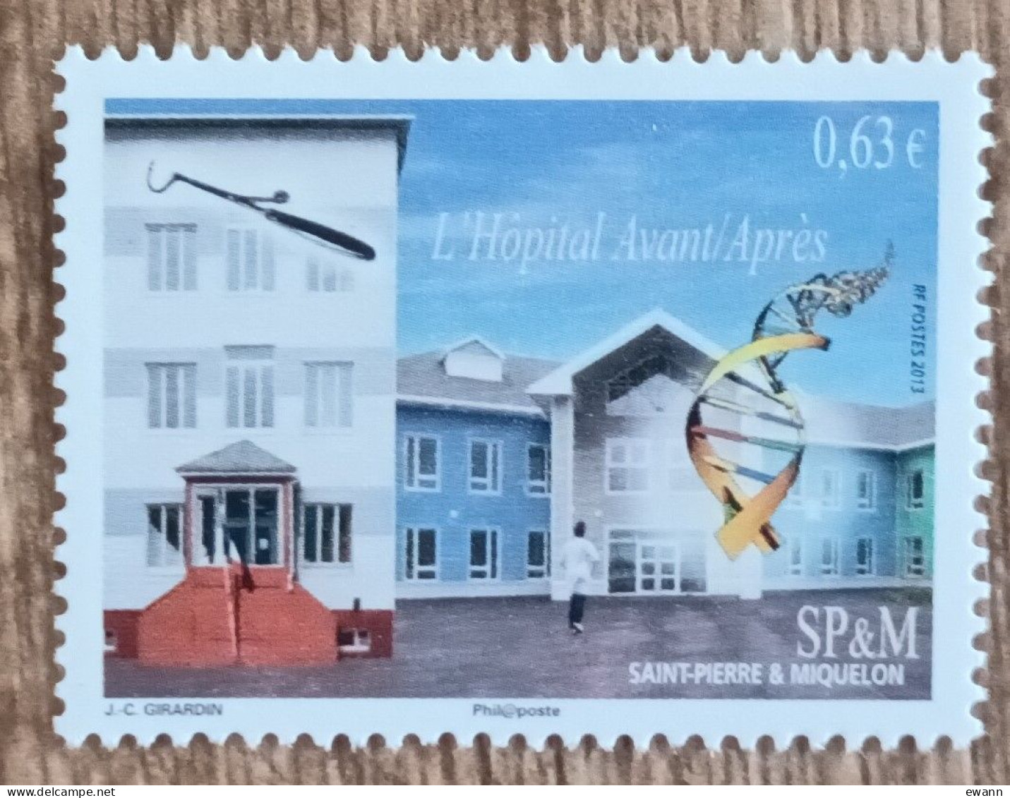 Saint Pierre Et Miquelon - YT N°1082 - L'hôpital De Saint Pierre Et Miquelon - 2013 - Neuf - Unused Stamps