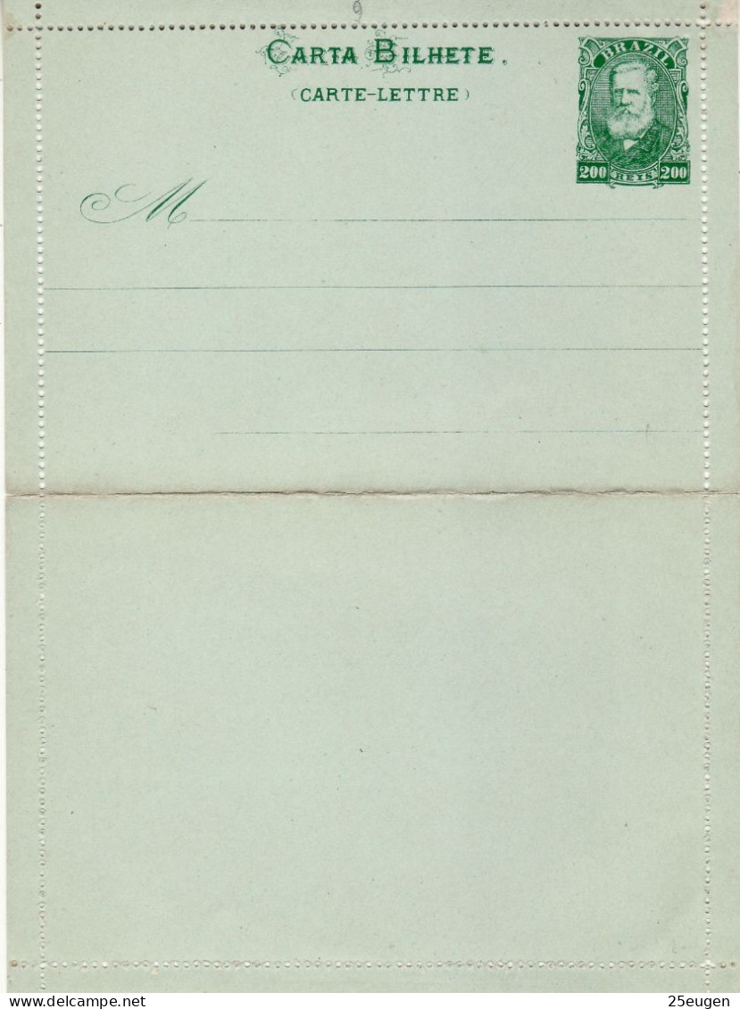 BRAZIL 1883 COVER LETTER UNUSED - Brieven En Documenten