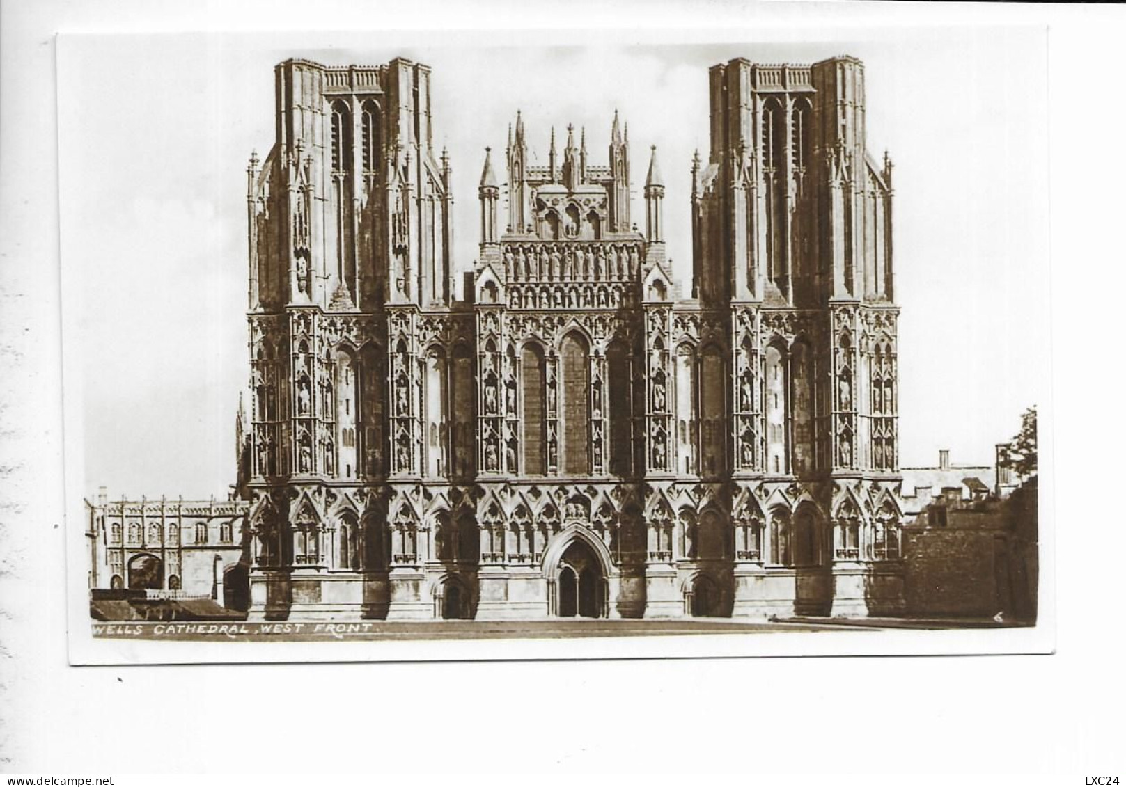 WELLS CATHEDRAL. WEST FRONT. - Wells