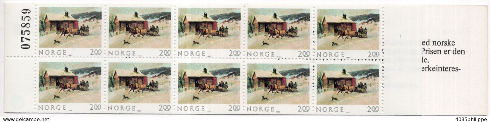 Norvège Timbre-poste N°850a** En Carnet N° C850 TB - Postzegelboekjes