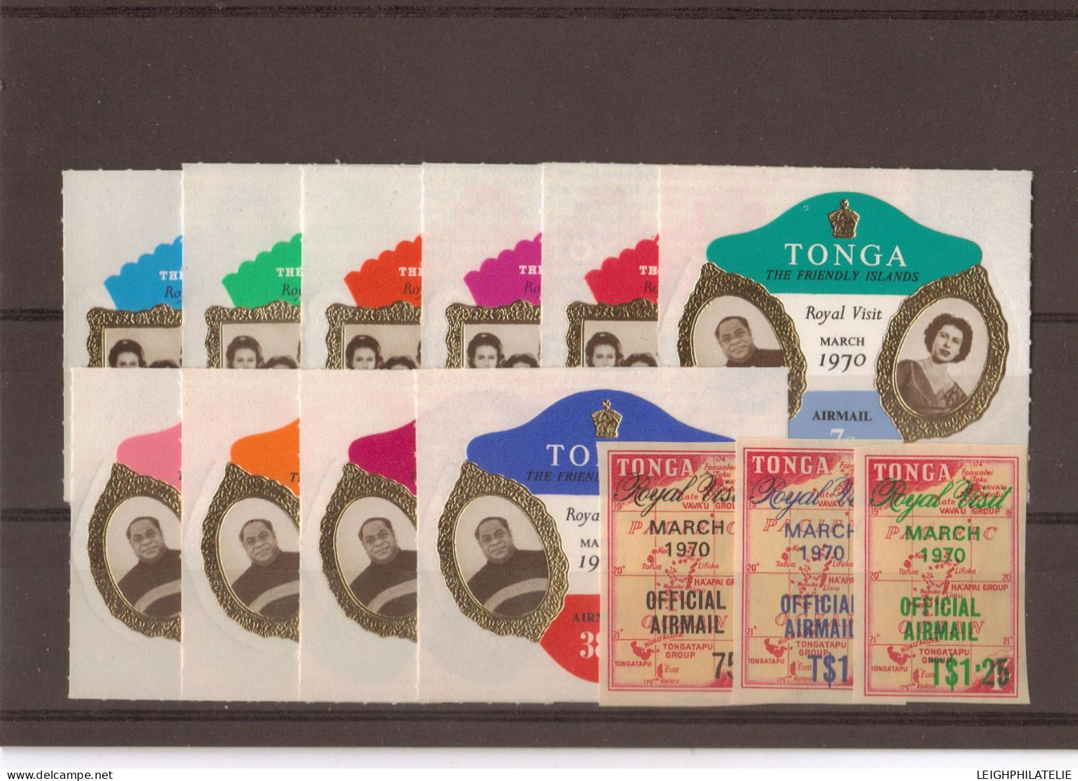 Tonga 305/14 & O39/41,  1970 Royal Visit (13) Complete (MNH) ** - Tonga (1970-...)