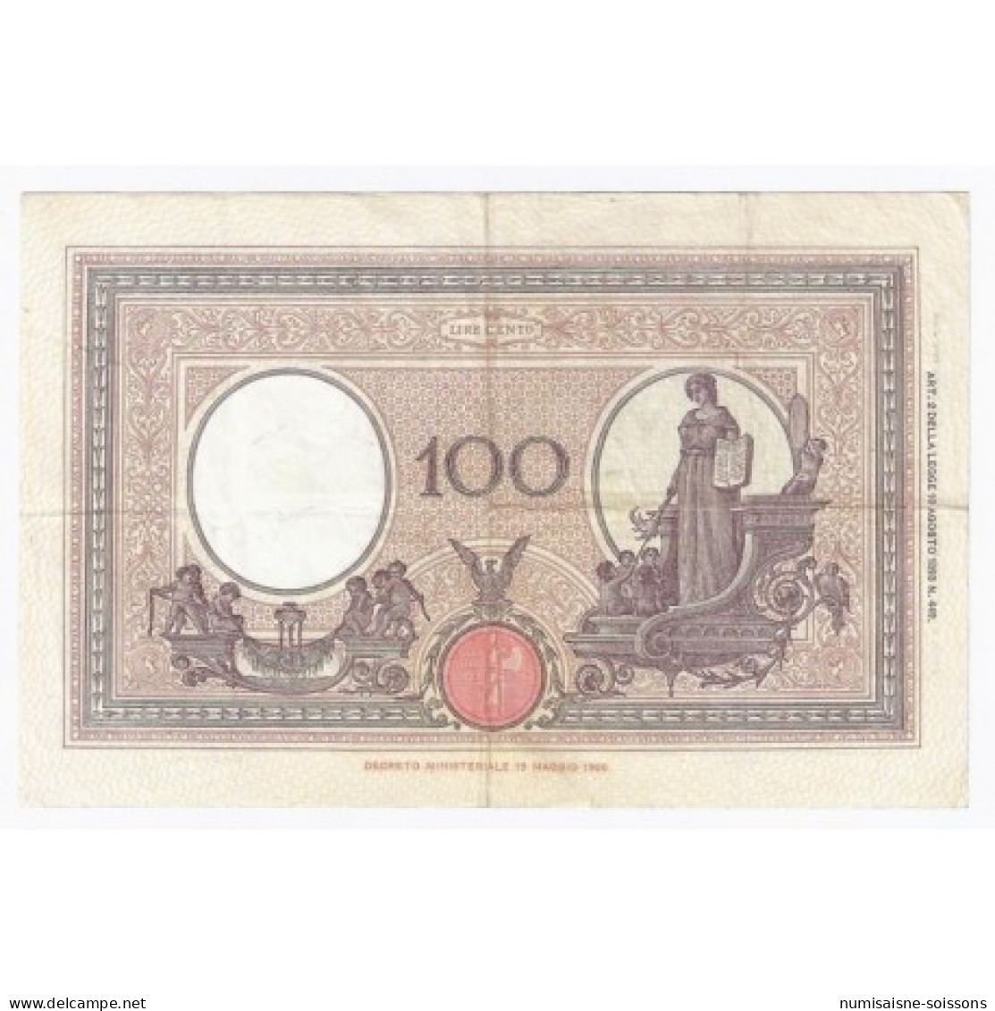 ITALIE - 100 LIRE 17.10.1934 - TTB + - 100 Liras