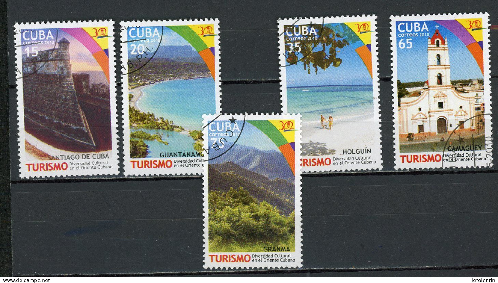 CUBA -  TOURISME  N°Yt 4917/4921 Obli. - Gebruikt