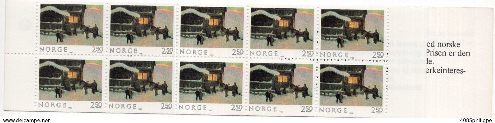 Norvège Timbre-poste N°851a** En Carnet N° C851 TB - Postzegelboekjes