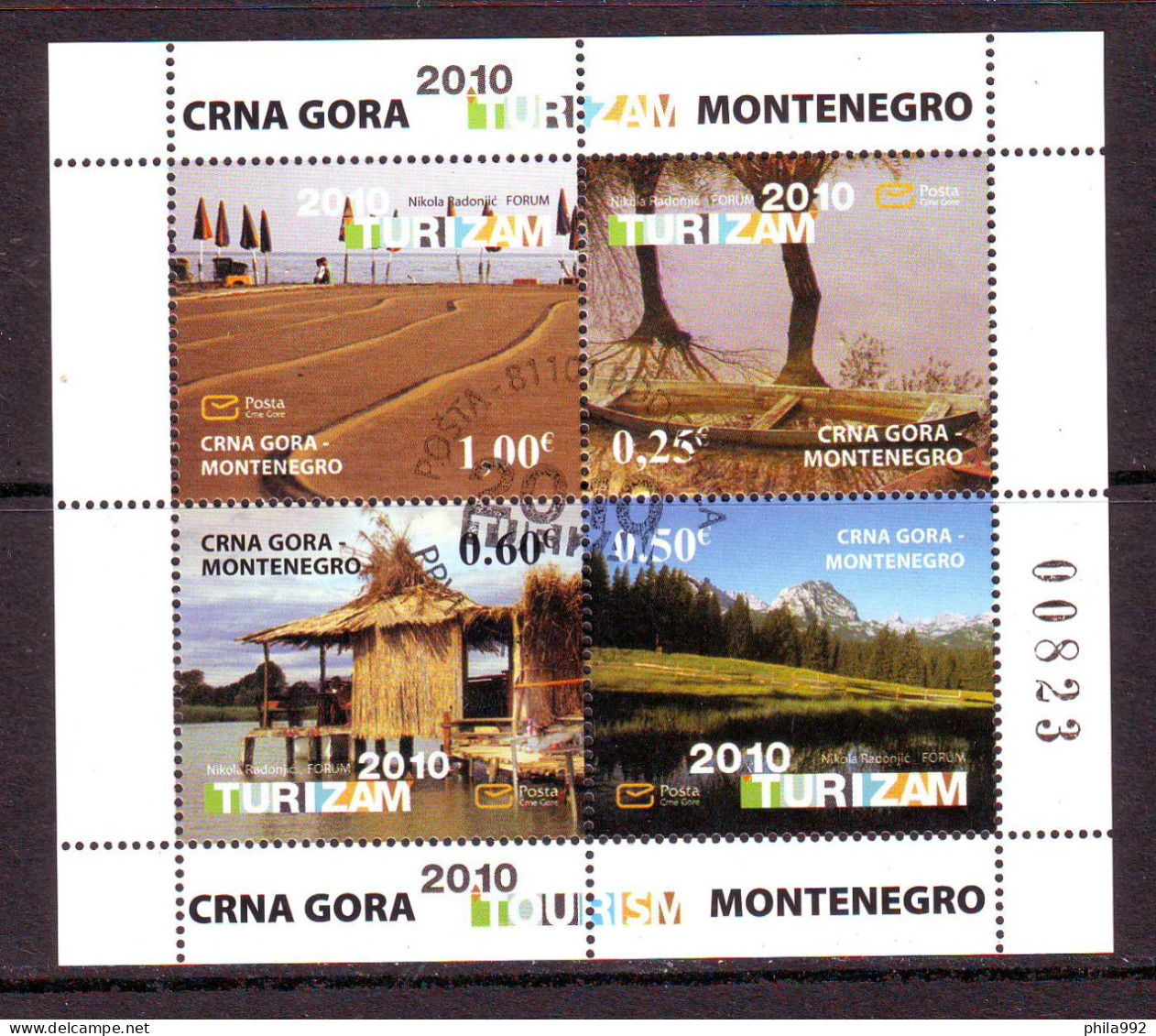 Montenegro 2010 Turismus  Mi.No.H-Blatt 7  MNH - Montenegro