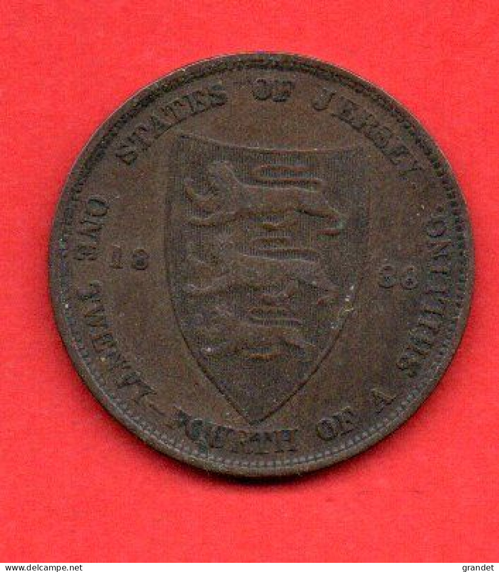 JERSEY - VICTORIA - ONE TWENTY FOURTH OF A SHILLING - 1888 - Jersey
