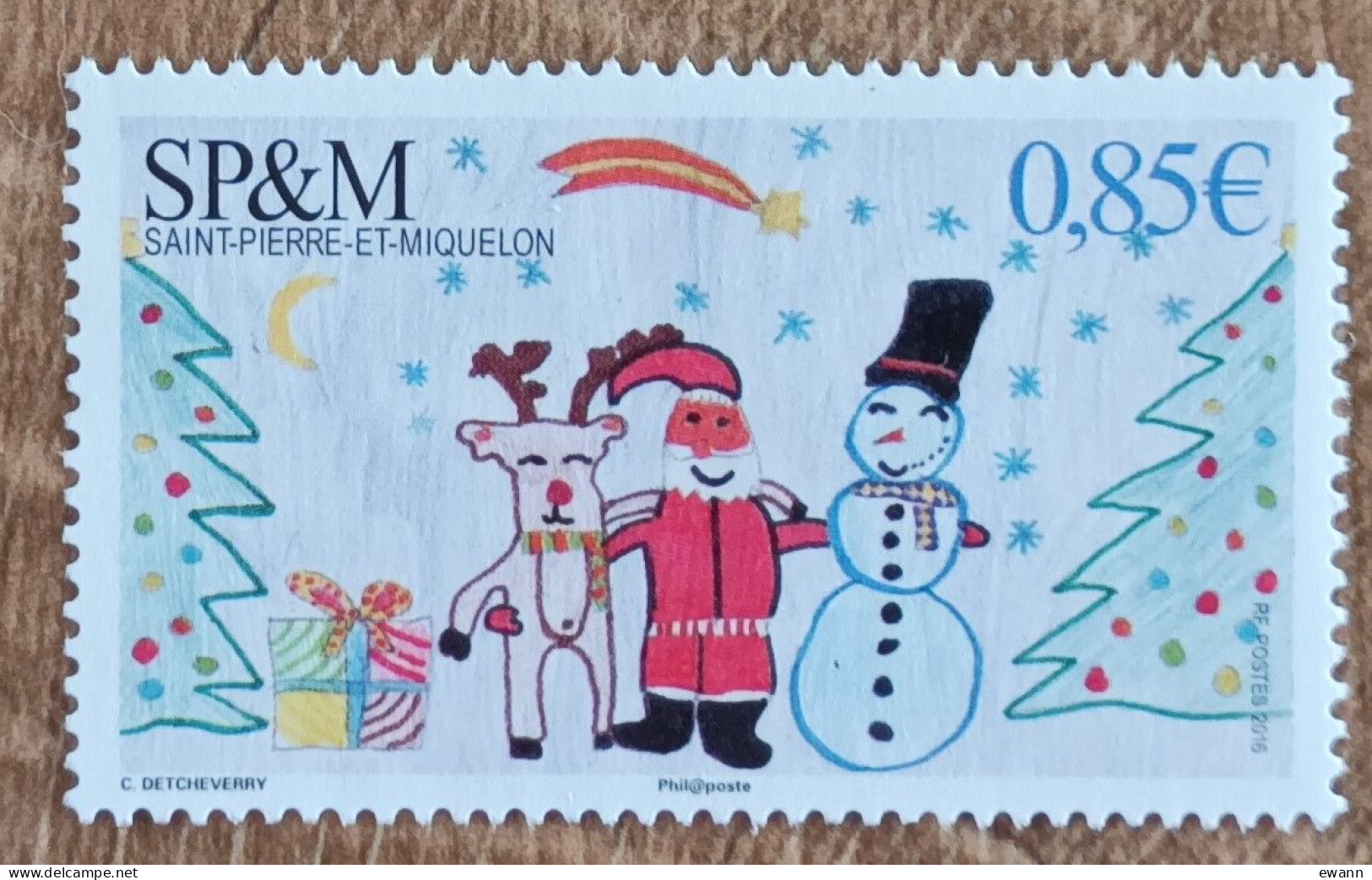 Saint Pierre Et Miquelon - YT N°1173 - Noël - 2016 - Neuf - Unused Stamps